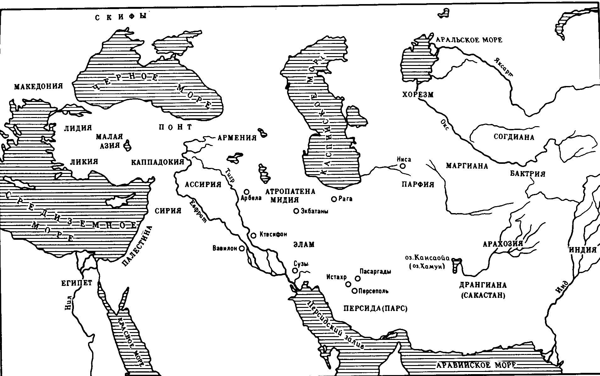 3 тысячелетие н э. Древний Хорезм Бактрия Согдиана на карте. Мидийское царство.